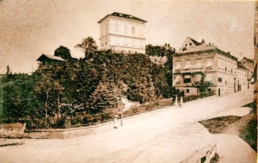 Mesnička ulica 1871. godine (Foto Ivan Standl, izvor MZG)